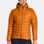 Rab Mont 626R0102 | Rab argon kaz tüyü kapüşonlu marmelat kadınlar