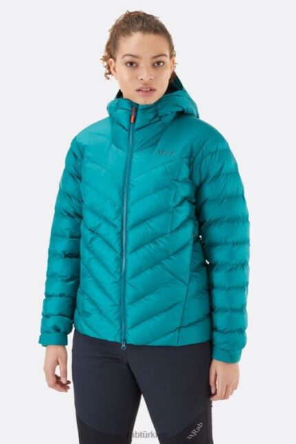 Rab Mont 626R0113 | Rab nebula pro yalıtımlı ceket fırtına yeşili kadınlar