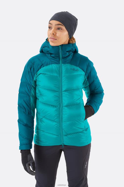 Rab Mont 626R0127 | Rab nötrino pro kuş tüyü ceket lacivert/akuamarin kadınlar - Görsel 1