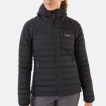 Rab Mont 626R0143 | Rab sonsuzluk mikrolight kuş tüyü ceket siyah kadınlar