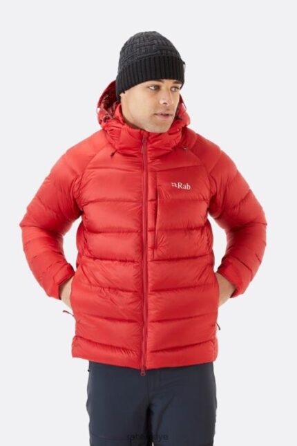 Rab Mont 626R0763 | Rab axion pro kuş tüyü ceket yükselen kırmızı erkekler