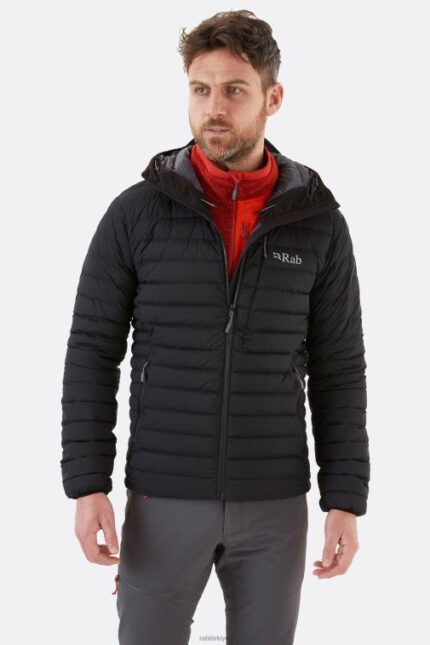 Rab Mont 626R0787 | Rab sonsuzluk mikrolight kuş tüyü ceket siyah erkekler