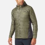 Rab Mont 626R0808 | Rab cirrus flex 2.0 yalıtımlı kapüşonlu ceket açık haki erkekler