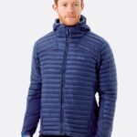 Rab Mont 626R0809 | Rab cirrus flex 2.0 yalıtımlı kapüşonlu ceket akşam vakti mavisi erkekler