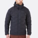 Rab Mont 626R0863 | Rab arşın streç kapüşonlu ceket abanoz erkekler