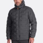Rab Mont 626R0864 | Rab arşın streç kapüşonlu ceket grafen erkekler