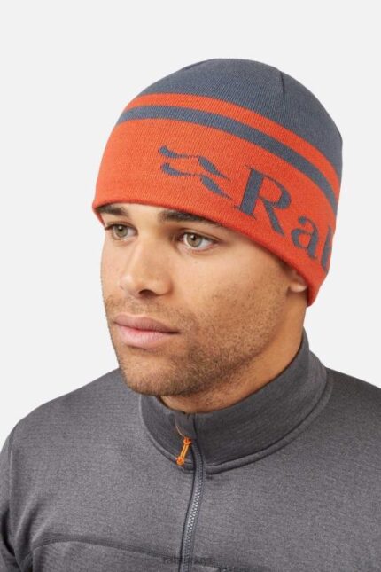 Rab Outdoor Türkiye 626R0541 | Rab rab logolu bantlı bere orion mavisi/kırmızı greyfurt üniseks